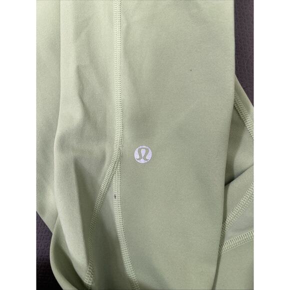 Lululemon Align HR Pant 25" Scalloped Hem -Light Green Size 10 Bnfts Charity - Picture 8 of 8